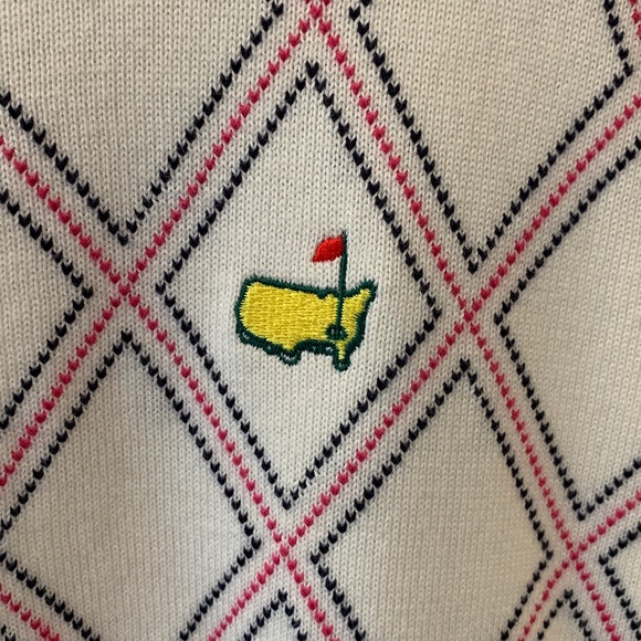 NWOT Bobby Jones Masters Golf Argyle Full Zip Sweater - Picture 4 of 7